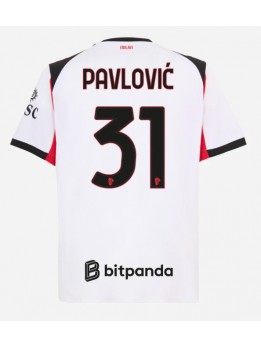 Billige AC Milan Strahinja Pavlovic #31 Bortedrakt 2025-26 Kortermet